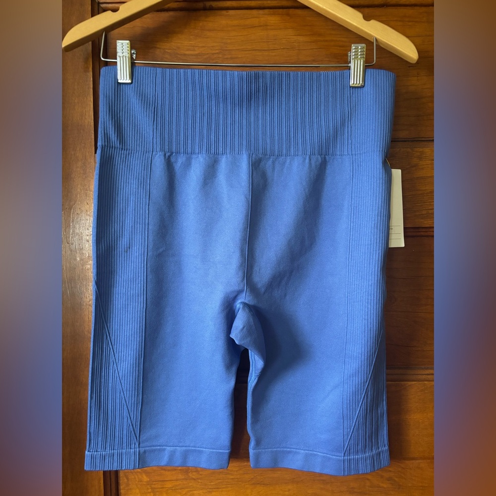 All In Motion Blue Women's High-Rise Bike Shorts